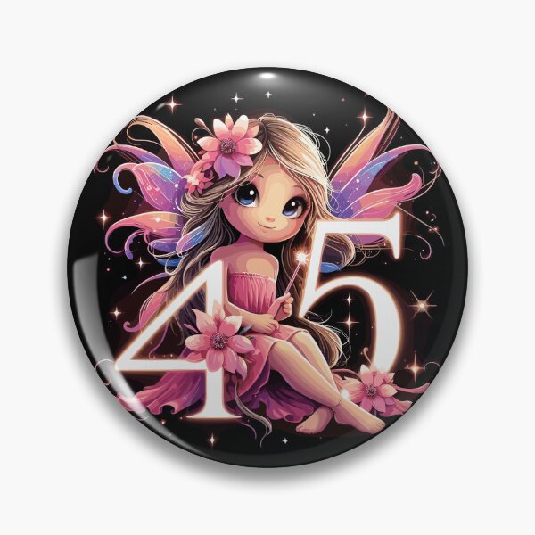 Item preview, 45 years fairy elf birthday anniversary gift designed and sold by Pineapple-Tree.
