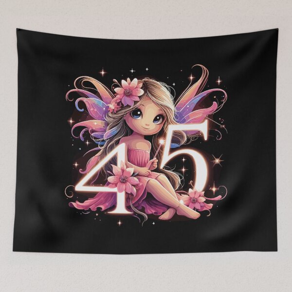 Item preview, 45 years fairy elf birthday anniversary gift designed and sold by Pineapple-Tree.