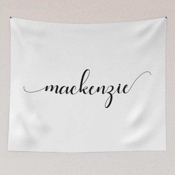 Item preview, Mackenzie - Custom name on delicate black cursive font designed and sold by To the Lua.