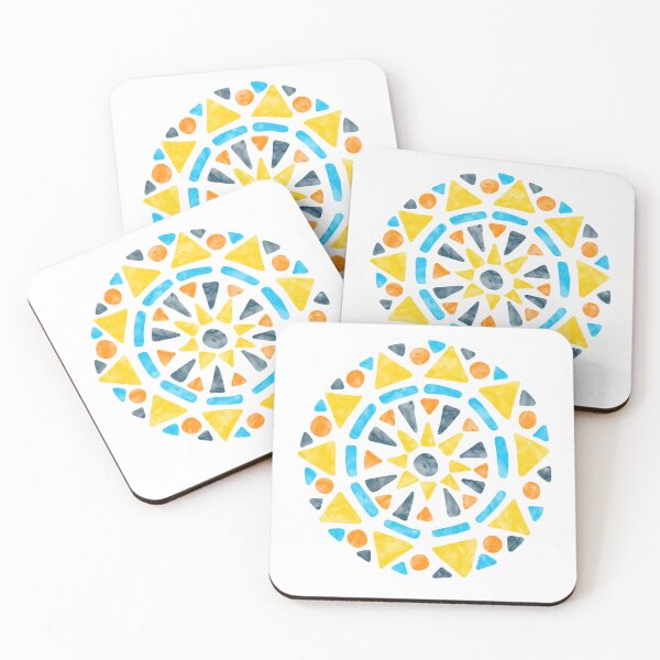 Item preview, Mandala Orange Yellow Blue AroAce Pride Flag designed and sold by JoyfulJen.