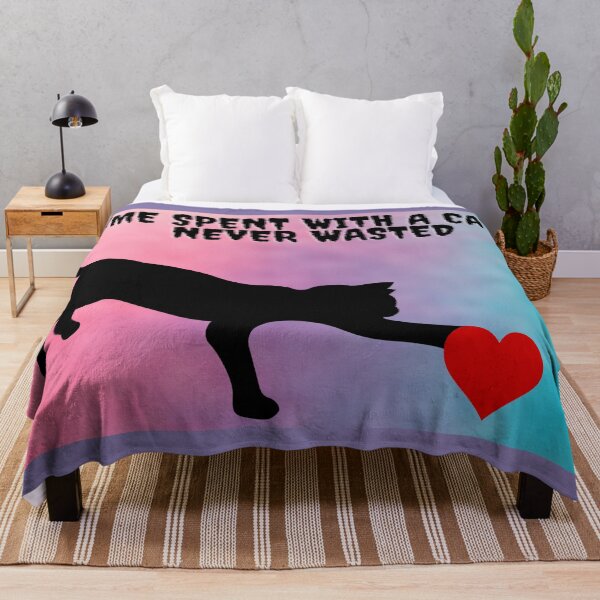Item preview, Time spent with a cat is never wasted designed and sold by Decimo12.
