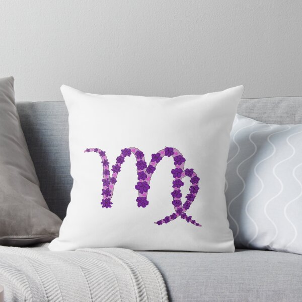 Item preview, Virgo Symbol Purple/Pink Flowers  designed and sold by juliamorgan13.