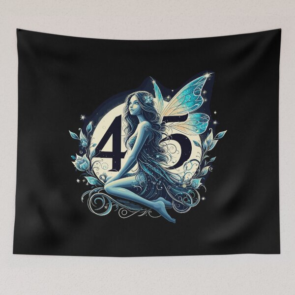 Item preview, 45 years fairy elf birthday anniversary gift designed and sold by Pineapple-Tree.