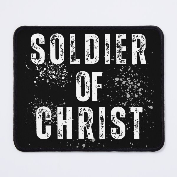 Item preview, Soldier of Christ (white) designed and sold by CherishedCloset.