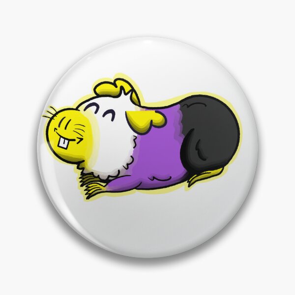 Item preview, Nonbinary Pride Guinea Pig designed and sold by LouiEspoArt.