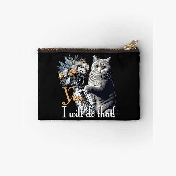 Item preview, BKH British Shorthair Cat Vase tipping over gift designed and sold by Pineapple-Tree.