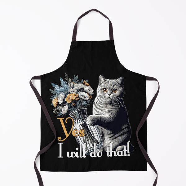 Item preview, BKH British Shorthair Cat Vase tipping over gift designed and sold by Pineapple-Tree.