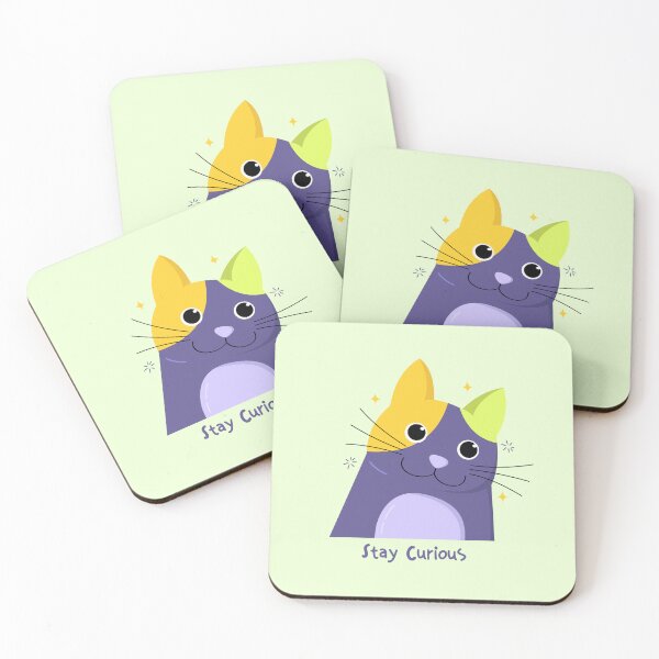 Item preview, Curious cat designed and sold by oryzasian.