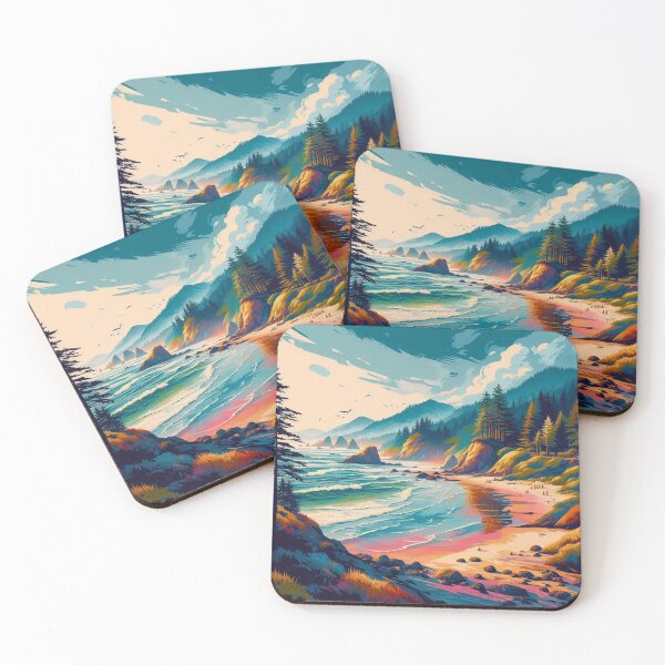 Item preview, Pacific Coast Beach Scene designed and sold by SeaStarAlex.