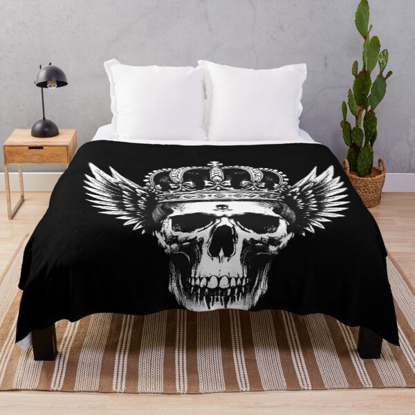 Item preview, Dark Art Skull Crown Skull King Throne Prince Vintage Grunge Tattoo designed and sold by MORSPECTIVE.