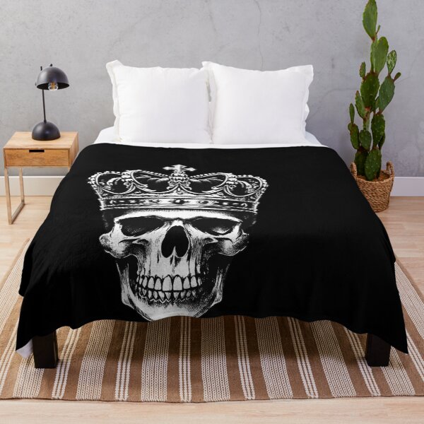 Item preview, Dark Art Skull Crown Skull King Throne Prince Vintage Grunge Tattoo designed and sold by MORSPECTIVE.