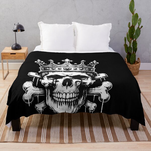 Item preview, Dark Art Skull Crown Skull King Throne Prince Vintage Grunge Tattoo designed and sold by MORSPECTIVE.