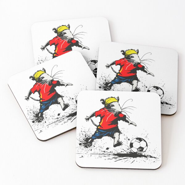 Item preview, Kickin´Rat: Football fan (Spain jersey) designed and sold by flamenco-verde.