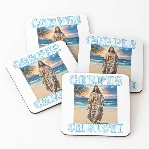 Item preview, Corpus Christi of Jesus Christ  on the beach happy christian american gifts  designed and sold by thankful-loco.