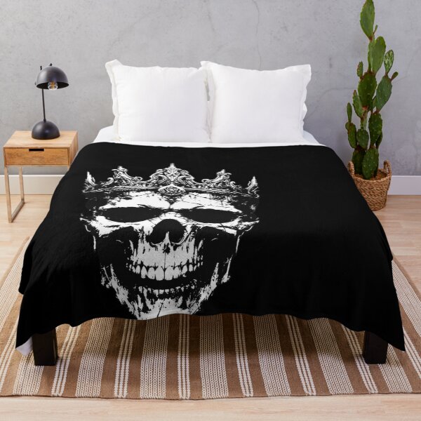 Item preview, Dark Art Skull Crown Skull King Throne Prince Vintage Grunge Tattoo designed and sold by MORSPECTIVE.