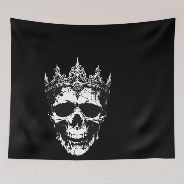 Item preview, Dark Art Skull Crown Skull King Throne Prince Vintage Grunge Tattoo designed and sold by MORSPECTIVE.
