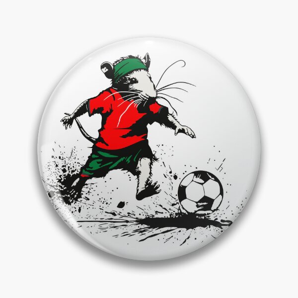 Item preview, Kickin´Rat: Football fan (Portugal jersey) designed and sold by flamenco-verde.