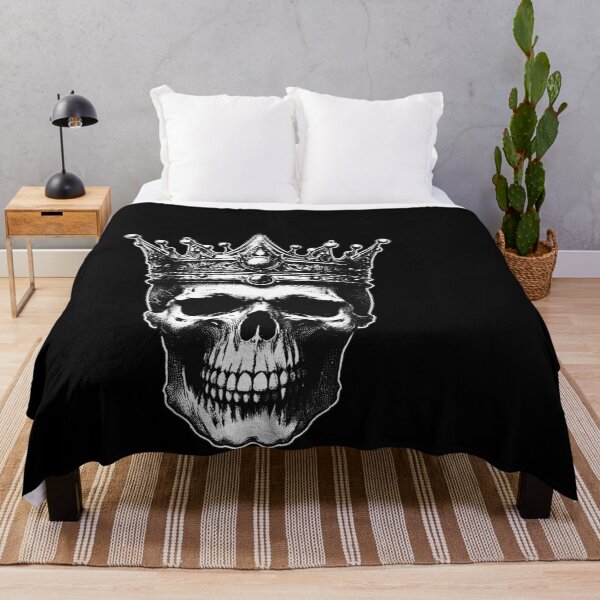 Item preview, Dark Art Skull Crown Skull King Throne Prince Vintage Grunge Tattoo designed and sold by MORSPECTIVE.
