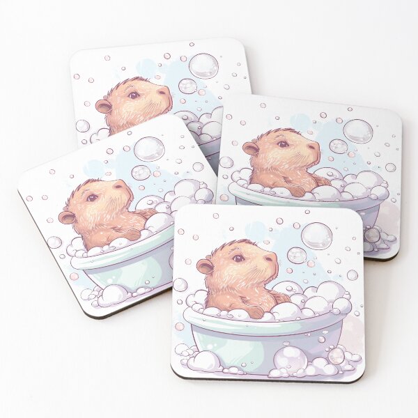 Item preview, Bubble Bath Capybara designed and sold by Chaotic Cuties.