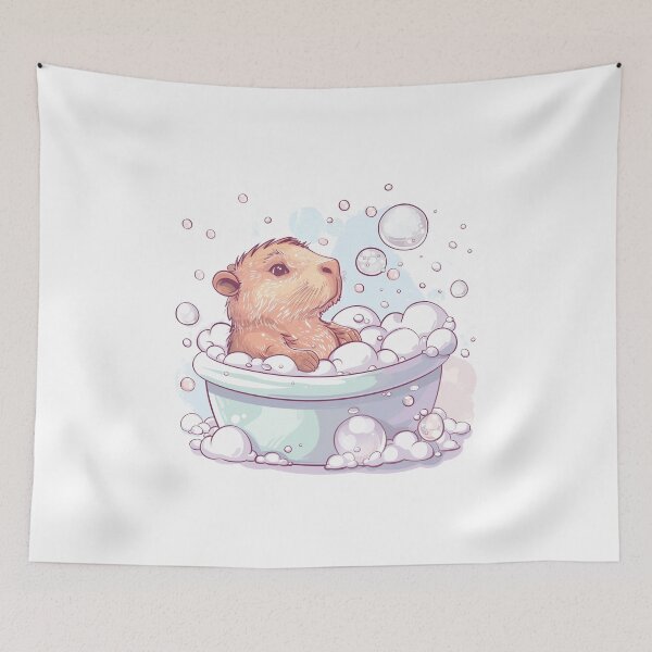 Item preview, Bubble Bath Capybara designed and sold by Chaotic Cuties.