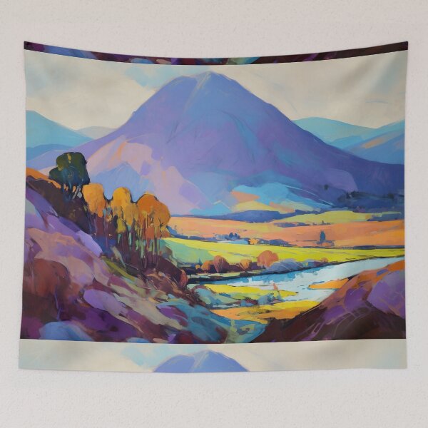 Item preview, colorful nature landscape designed and sold by ururuty.