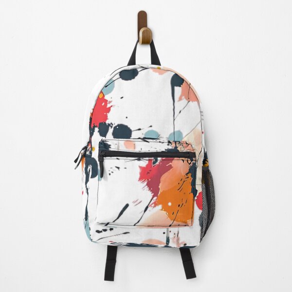 Item preview, Vibrant abstract painting with splashes of various colors on a black background, creating a dynamic and lively composition. designed and sold by ManeeStore.