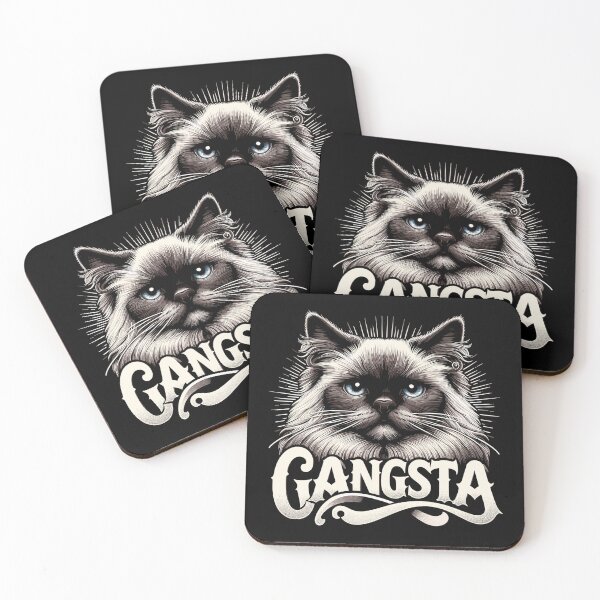 Item preview, Sacred Birman Cat Birman Cat Gangsta Gift designed and sold by Pineapple-Tree.