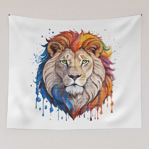 Item preview, Lion head print designed and sold by Marcu Ioachim.