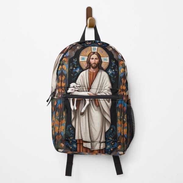 Artikelvorschau, Jesus Christus (ein Lamm tragend) farbige Kacheln 3 entworfen und verkauft von Warih.