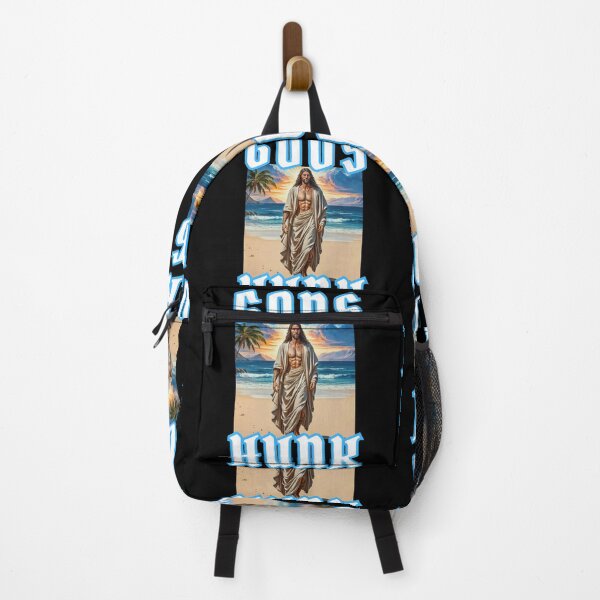 Item preview, Jesus Christ is gods hunk on the beach happy christian american gifts  designed and sold by thankful-loco.