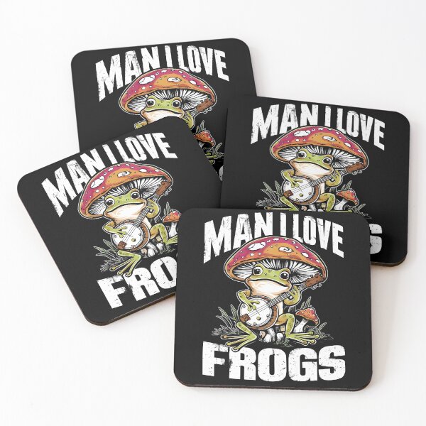 Item preview, Cottagecore Funny Man I Love Frogs Cute Frog playing banjo designed and sold by MTRBSK11.