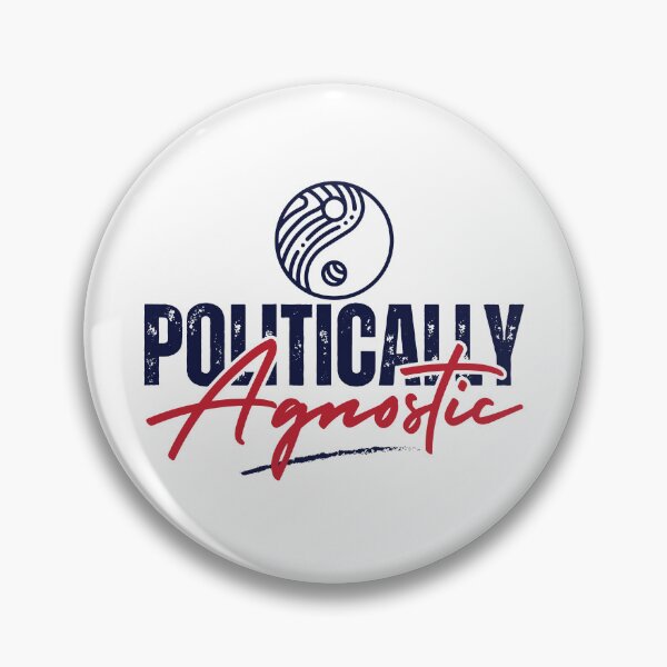 Item preview, Politically Agnostic | Yin-Yang Political Quote Shirt designed and sold by PixelGrafiks.