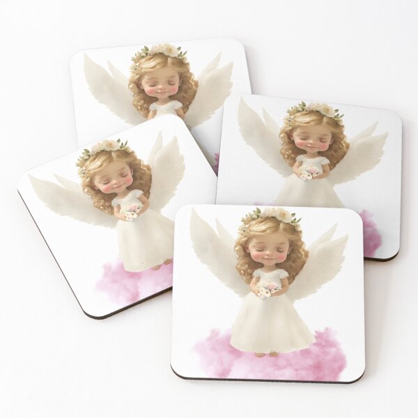 Item preview, Heavenly Guardian Angel Illustration designed and sold by GusiaTreasures.