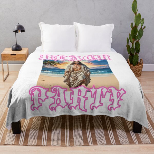 Item preview, Beach party with Jesus Christ  handsome happy christian summer gifts  designed and sold by thankful-loco.