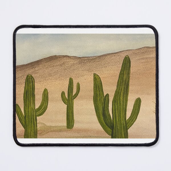 Item preview, Three Saguaros designed and sold by Lisa Neuman Watercolors.