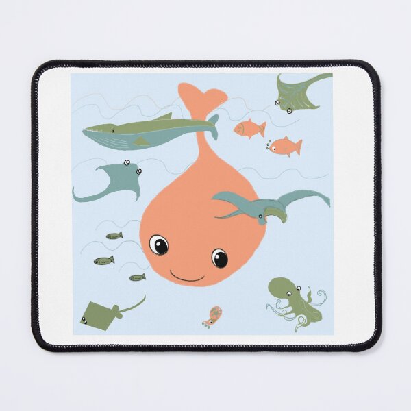 Item preview, Copy of underwater ocean theme fish whale octopus dolphin designed and sold by handmadehipsters.