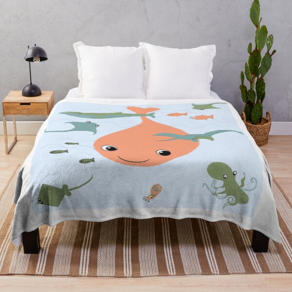 Item preview, Copy of underwater ocean theme fish whale octopus dolphin designed and sold by handmadehipsters.