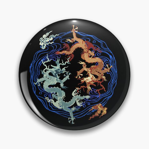 Item preview, Yin and Yang Vintage Dragon Design designed and sold by ARTIZIT.