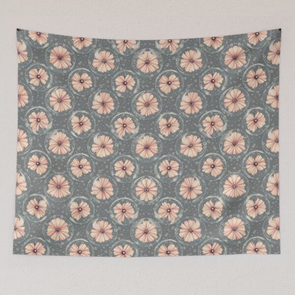 Item preview, Transparent Bubbles with Pink Flowers Pattern On designed and sold by DesigntshirtWB.