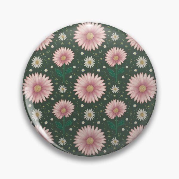 Artikelvorschau, Lebendiges rosa Gänseblümchen-Blumenmuster auf entworfen und verkauft von DesigntshirtWB.