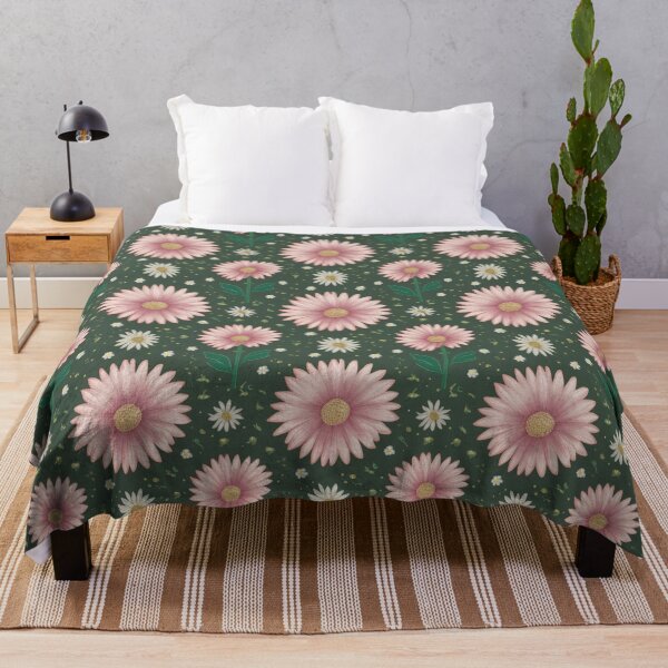 Artikelvorschau, Lebendiges rosa Gänseblümchen-Blumenmuster auf entworfen und verkauft von DesigntshirtWB.