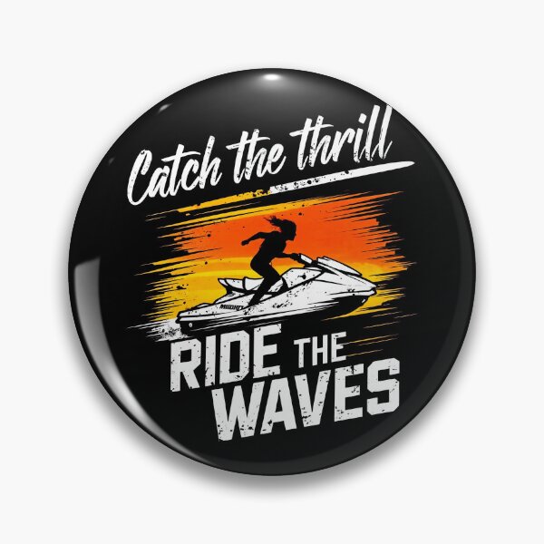 Item preview, Catch the Thrill Ride the Waves Black and Orange Sunset designed and sold by SplashTastic.