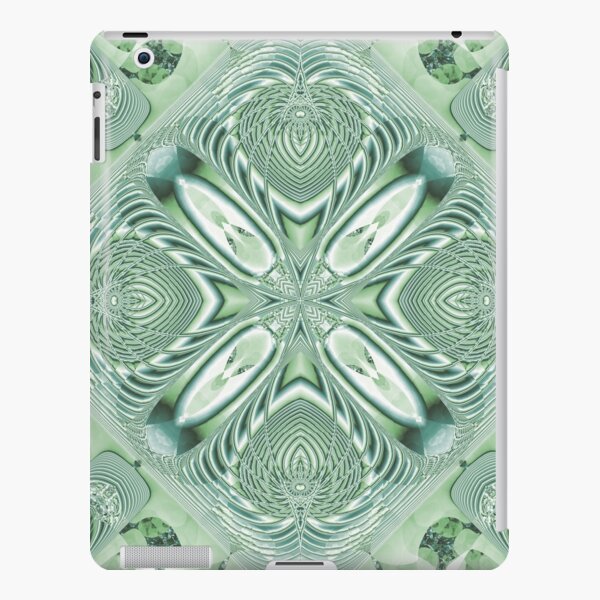 Green Cross and Flower iPad Snap Case