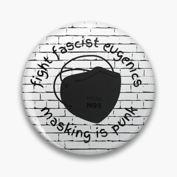 Item preview, masking is punk pin designed and sold by themoonmonkey.
