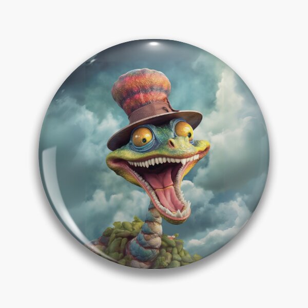Item preview, Cheerful Snake in a Colourful Top Hat designed and sold by Sillytoe.