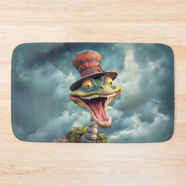 Item preview, Cheerful Snake in a Colourful Top Hat designed and sold by Sillytoe.