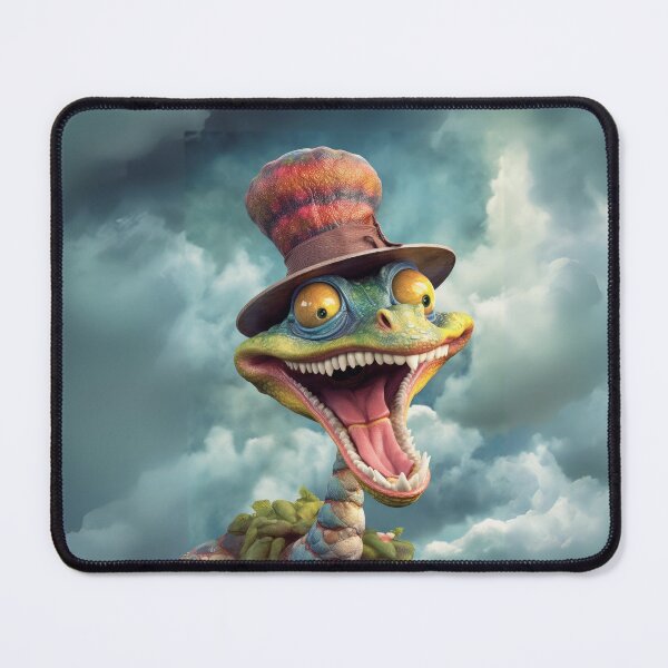 Item preview, Cheerful Snake in a Colourful Top Hat designed and sold by Sillytoe.