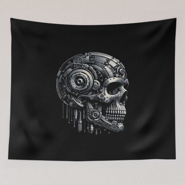 Item preview, Mechanical Skull designed and sold by zarshirts.