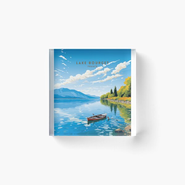Item preview, Lake Bourget France Alpine Splendor designed and sold by NeuralVibe.