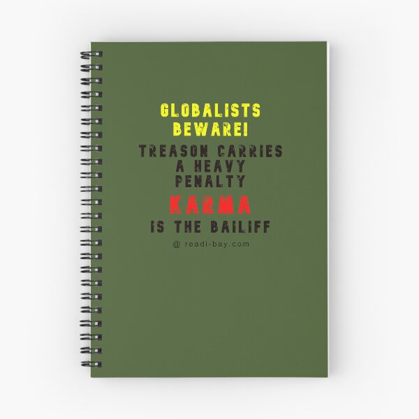 Item preview, Globalists BEWARE - Of Karma designed and sold by AlienAlmanac.